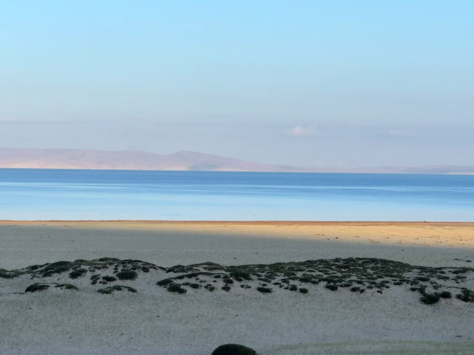 Quiet Tibetan lakeside landscape