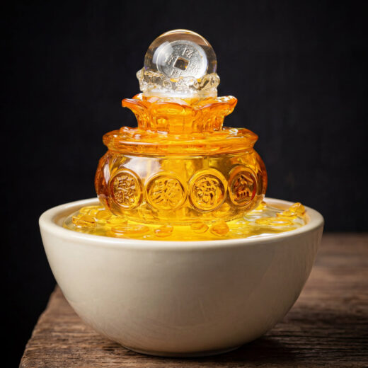 Abundance Flow – Feng Shui Wealth Basin Fountain