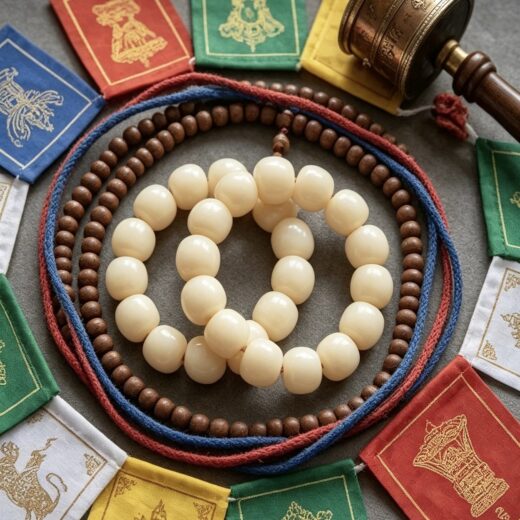 Himalayan Serenity Tibetan ivory jade bracelet image 2