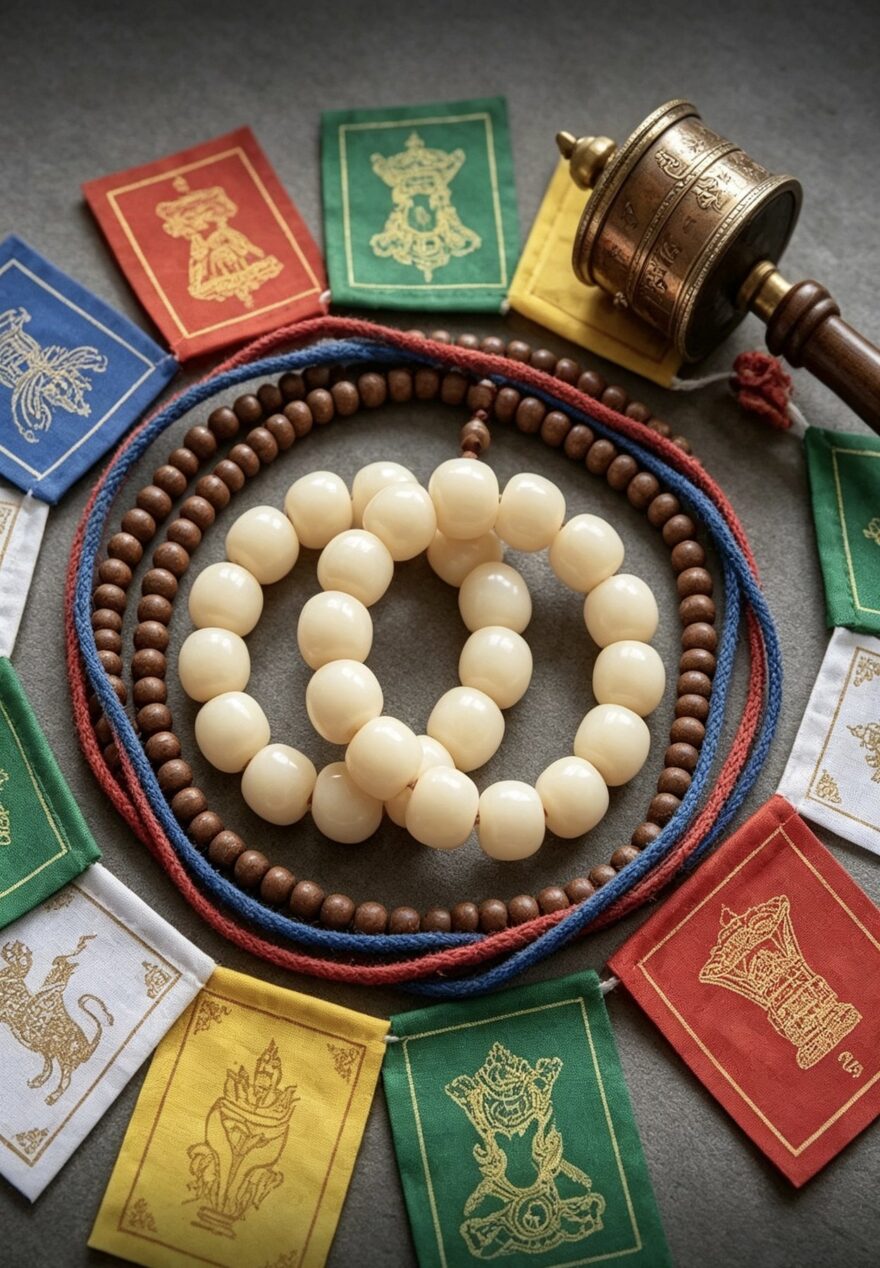 Himalayan Serenity Tibetan ivory jade bracelet image 2